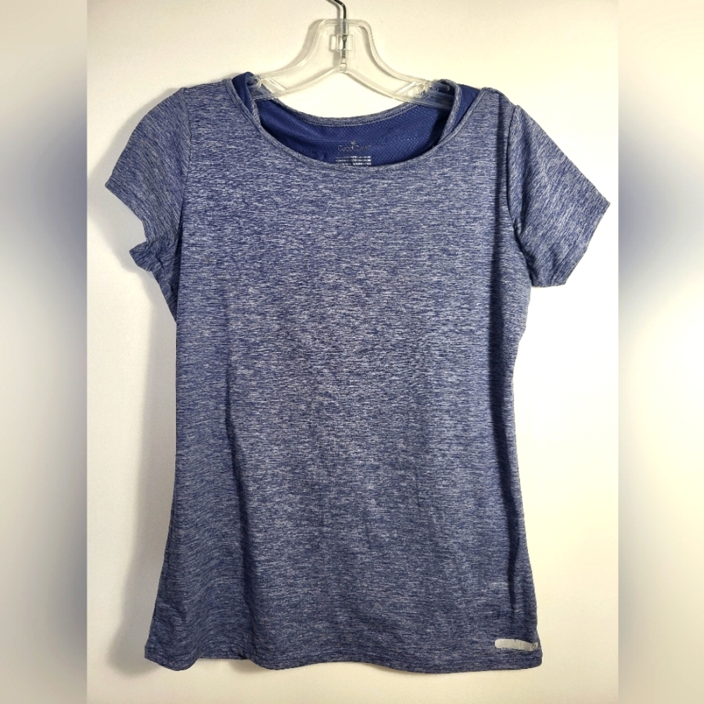 Cuddl-Duds soft tech core short sleeve athletic top women's S #2462